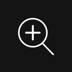 Fototapeta premium Zoom icon vector sign symbol for design