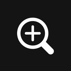 Fototapeta premium Zoom icon vector sign symbol for design