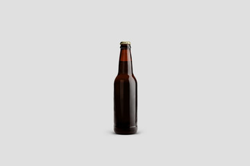 Bottle of Beer isolated on white background for Mock up