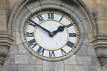 Fototapeta premium old town clock