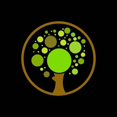 simple abstract tree vector logo-1