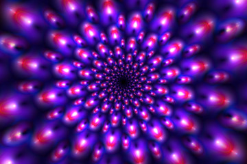 Fractal mandala, colorful fantasy flower. Vector abstract artwork.