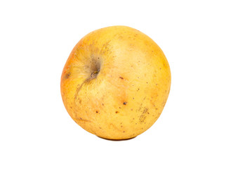 Flaccid yellow apple