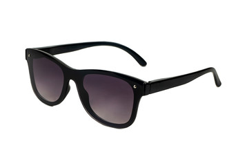 Black sunglasses isolated