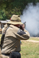 American Civil War Battle Reenactment