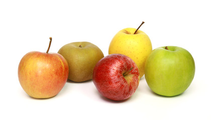Fototapeta na wymiar Différentes variétés de pommes