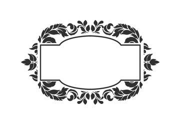 frame vector background victorian damask geometric isolated