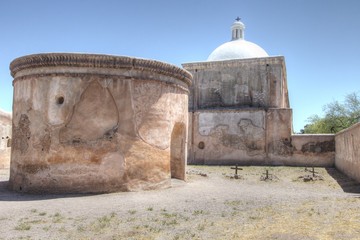 Fototapeta na wymiar Tumacacori Mission In Arizona National Historic Park