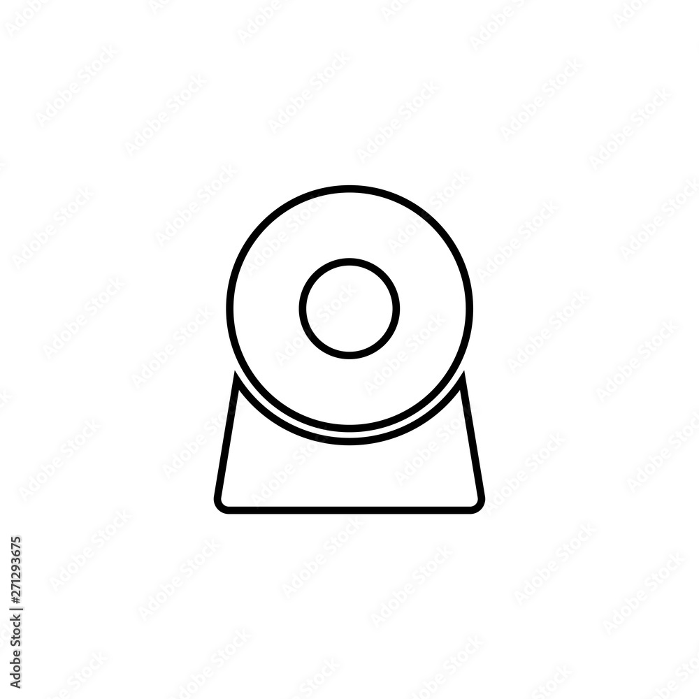 Poster web cam simple vector icon