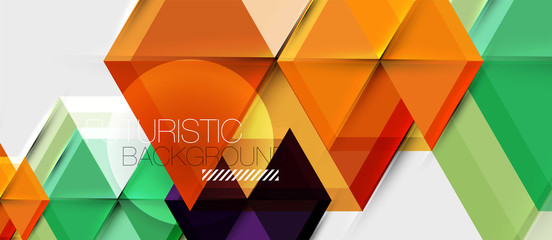 Hexagon abstract background, geometrical modern template