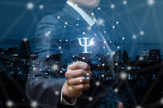 Businessman studies the psychology .