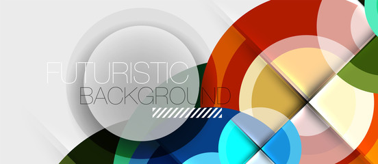 Obraz premium Geometric design abstract background - circles