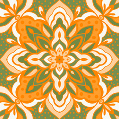 Seamless pattern with arabesques