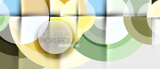 Geometric design abstract background - circles