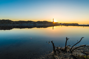 Favaritx Lighthouse in Minorca, Spain.