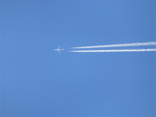 airplane in the sky