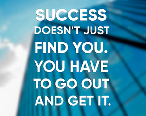 Motivation inspirational quotes typographic  on photo.  Success positive poster.