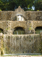 Fototapeta na wymiar Italia, Firenze, le cascate delle Rampe restaurate,progettate da Giuseppe Poggi alla fine del 1800.