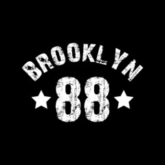brooklyn 88 -  Vector illustration design for banner, t shirt graphics, fashion prints, slogan tees, stickers, cards, posters and other creative uses