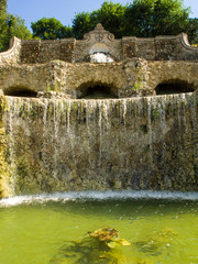 Italia, Firenze, le cascate delle Rampe restaurate,progettate da Giuseppe Poggi alla fine del 1800.