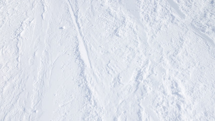 Trace on snow surface