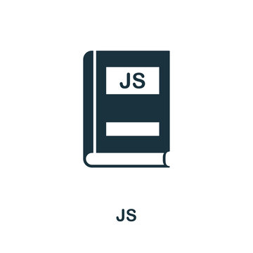 Js icon. Creative element design from programmer icons collection. Pixel perfect Js icon for web design, apps, software, print usage