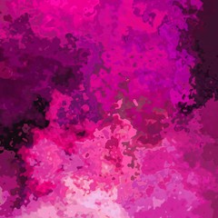 abstract stained pattern texture square background hot pink magenta fuchsia purple violet color - modern painting art - watercolor splotch effect