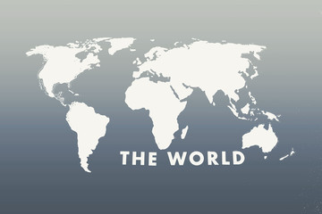 Fototapeta na wymiar Map of the world black and white background texture