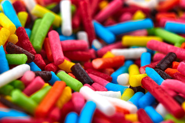 Colorful bright background, multi-colored sticks. Sweet nice background candy.