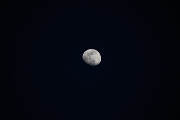 moon in night sky