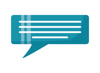 message speech bubble vector illustration