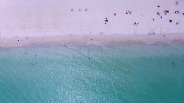 Top view of tourist sunbathe on the beautiful beaches of Phuket  Thailand
