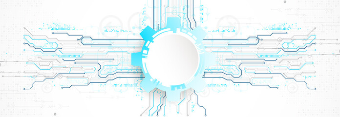 Abstract technology circuit board. Communication concept.