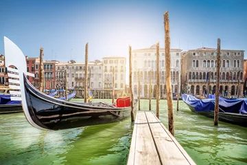 Poster panoramic view at the grand canal, venice © frank peters