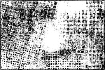 Grunge is black and white. Abstract dark background. Vector pattern of dust, cracks