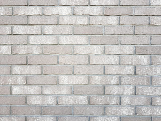 White brick wall pattern texture background.