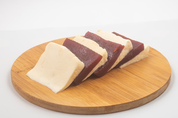 Brazilian Minas Cheese with Goiabada, Guava Dessert.