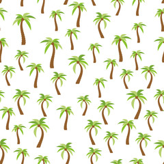 Seamless Pattern with palm trees