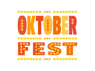 Hand drawn Oktoberfest design element