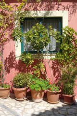 Fototapeta na wymiar Fenster auf Korfu