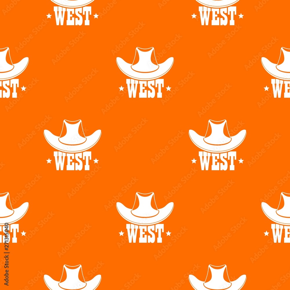 Poster west pattern vector orange for any web design best