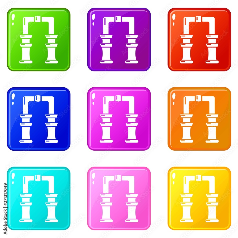 Poster archway icon. simple illustration of archway vector icon for web
