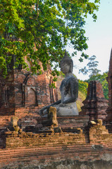 A view of Buddhist temple in Ayutthaya, Thailand