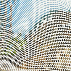 Abstract color halftone pattern, background