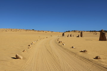 Fototapeta na wymiar Pinnacles Desert in Western Australia