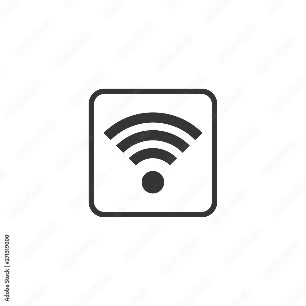 Poster wifi icon vector. wifi signal sign modern web icon. wireless logo design inspiration