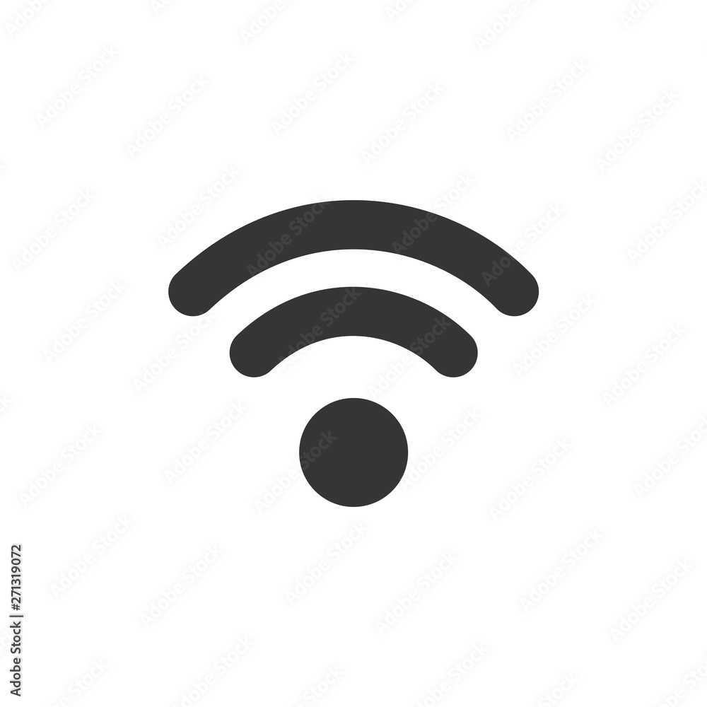 Poster wifi icon vector. wifi signal sign modern web icon. wireless logo design inspiration