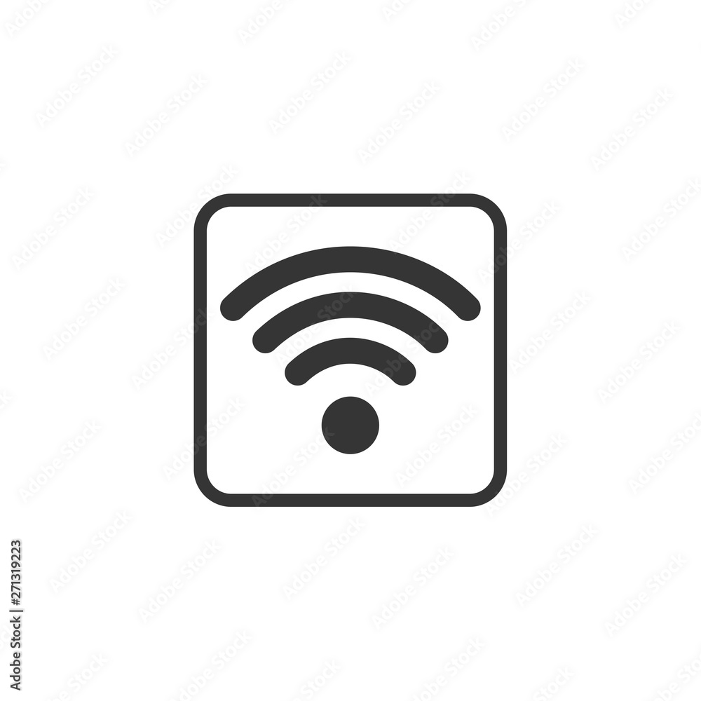 Poster wifi icon vector. wifi signal sign modern web icon. wireless logo design inspiration