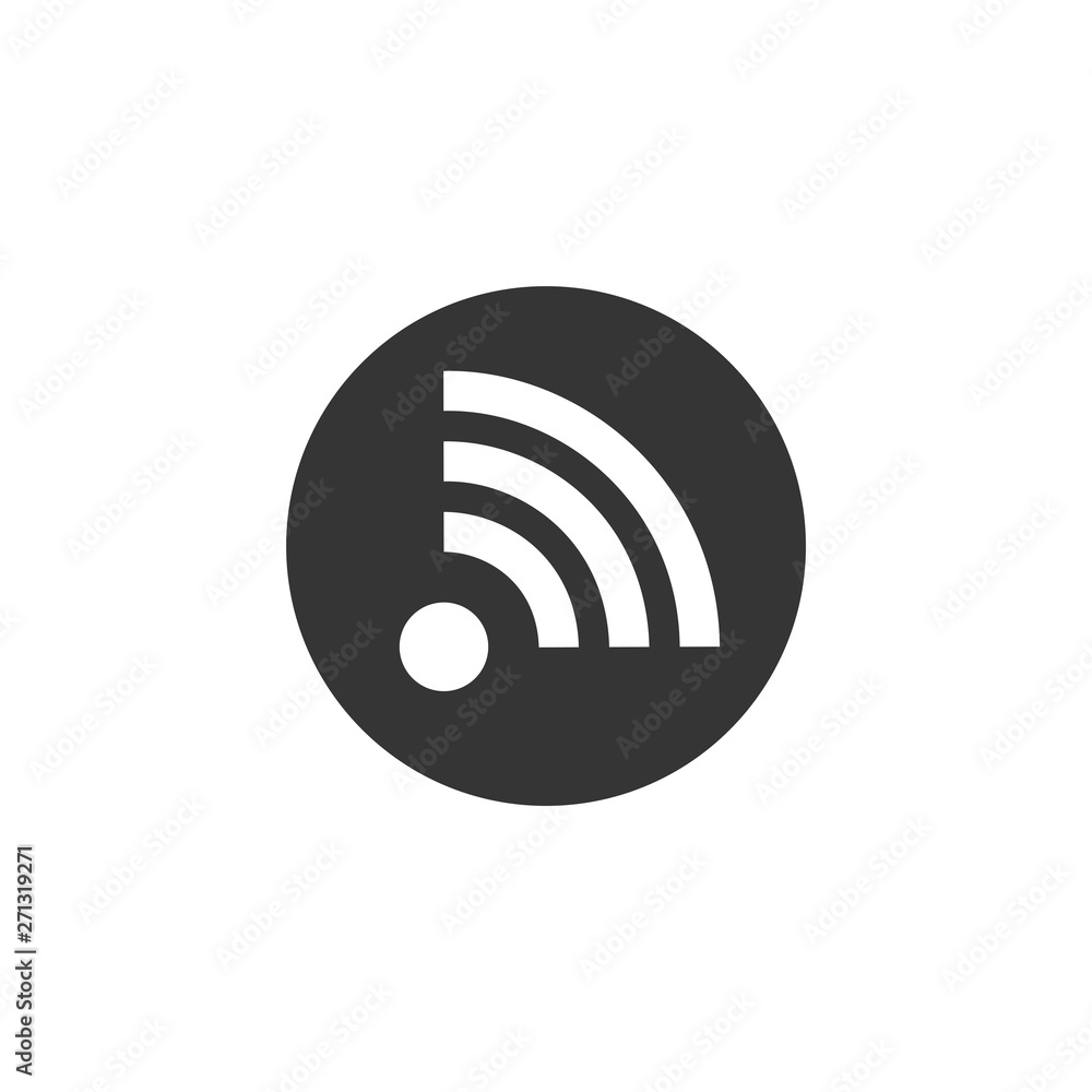 Poster Wifi icon vector. Wifi signal sign modern web icon. wireless logo design inspiration