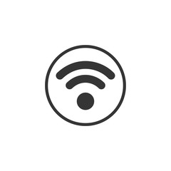 Wifi icon vector. Wifi signal sign modern web icon. wireless logo design inspiration